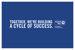 A CYCLE OF SUCCESS. - United Way of Greenville County