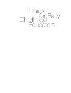 Ethics for Early Childhood Educators