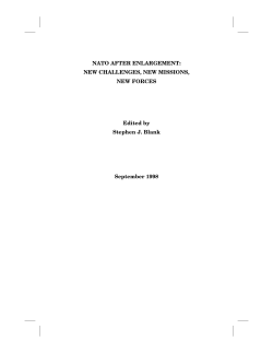 NATO After Enlargement: New Challenges, New Missions, New