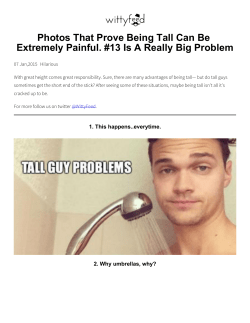 Photos That Prove Being Tall Can Be Extremely Painful