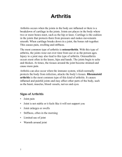 Arthritis - Spanish - Health Information Translations