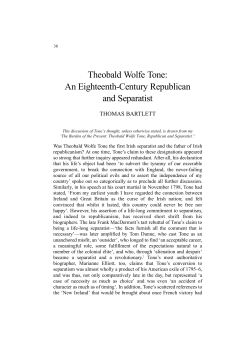 Theobald Wolfe Tone: An Eighteenth