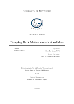 Decaying Dark Matter models at colliders