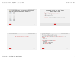 Lecture 22 CH101 A1 (MWF 9 am) Fall 2016 2/6/2017 1:16 PM