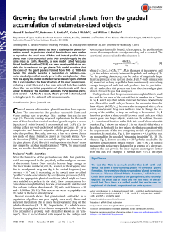 Growing the terrestrial planets from the gradual accumulation of