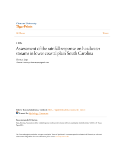 Assessment of the rainfall response on headwater