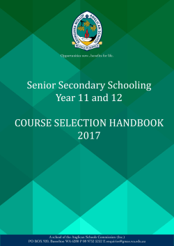 INFORMATION REGARDING ENGLISH AND RELATED SUBJECTS