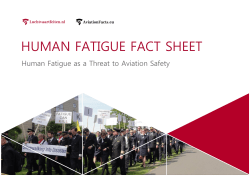 human fatigue fact sheet