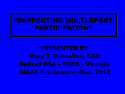 supporting multi-sport participation