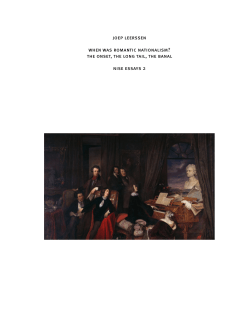 joep leerssen when was romantic nationalism?