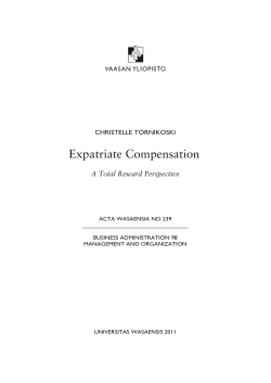 Expatriate Compensation
