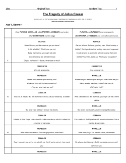 The Tragedy of Julius Caesar