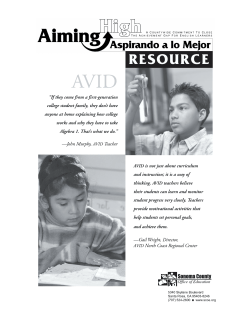 AVID, Advancement Via Individual Determination