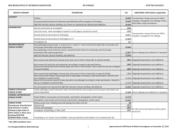 Fee Schedule