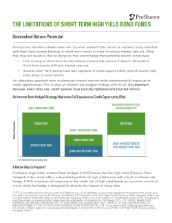 THE LIMITATIONS OF SHORT TERM HIGH YIELD BOND FUNDS