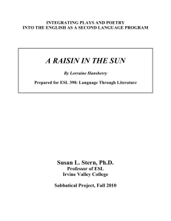 A RAISIN IN THE SUN - Saddleback College