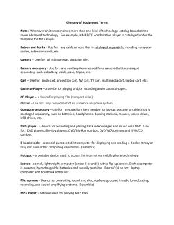 CCLINC Glossary of Equipment Terms