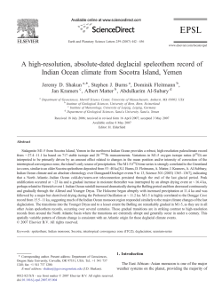 A high-resolution, absolute-dated deglacial speleothem record of