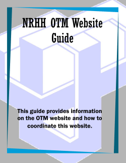 NRHH OTM Website Guide - glacurh