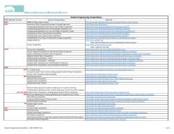 Student Engineering Competitions Inventory