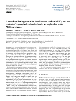 A new simplified approach for simultaneous retrieval of SO2 and ash