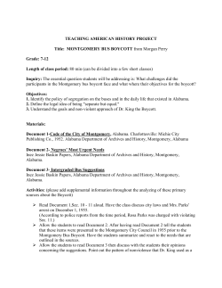 Montgomery Bus Boycott - Teaching American History