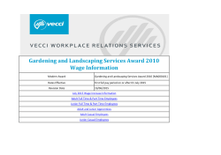Gardening and Landscaping Services Award Wage Rates