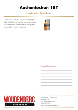 Auchentoshan 18Y - Woudenberg dranken