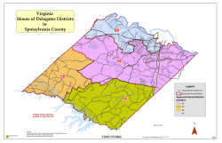 56 55 88 54 Virginia House of Delegates Districts in Spotsylvania