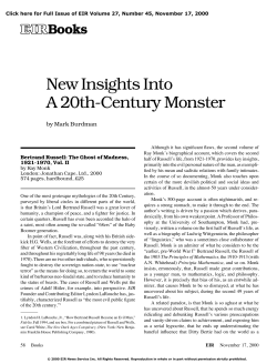 New Insights Into a 20th