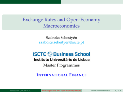 Exchange Rates and Open-Economy Macroeconomics