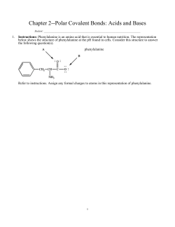 Chapter 2--Polar Covalent Bonds: Acids and Bases