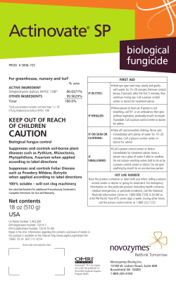 Actinovate&reg; SP - Monsanto BioAg