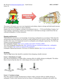 Earthquake Proof Building