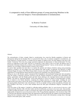 A comparative study of four different groups of young practicing