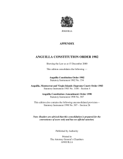 Anguilla Constitution Order 1982