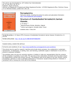 1973 Structure of rhombohedral ferroelectric barium titanate