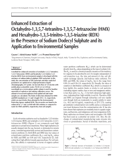 Enhanced Extraction of Octahydro-1,3,5,7-tetranitro