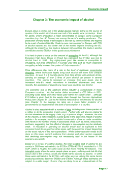 Chapter 3: The economic impact of alcohol