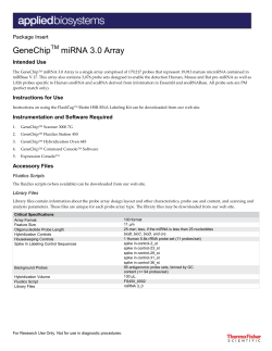 miRNA 3.0 Array - Thermo Fisher Scientific