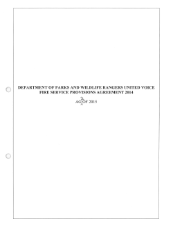 department of parks and wildlife rangers united voice fire service