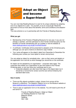 Adopt and object information