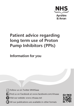 Patient advice regarding long term use of Proton Pump Inhibitors