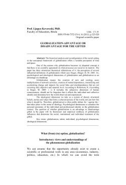 globalization is an advantage or disadvantage