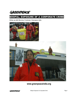 GP India Bhopal Campaign Proposal