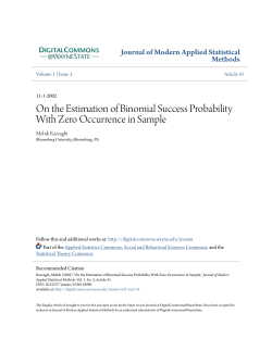 On the Estimation of Binomial Success Probability With Zero