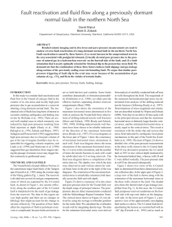 Fault reactivation and fluid flow along a previously dormant normal