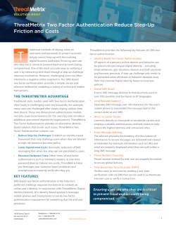 ThreatMetrix Two Factor Authentication Reduce Step