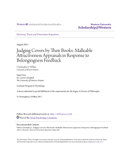Judging Covers by Their Books: Malleable Attractiveness Appraisals
