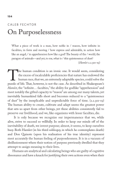 On Purposelessness